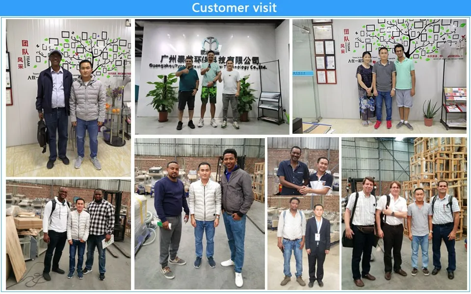 Customers visit